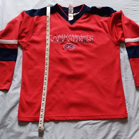 1990s Y2K Nike Team Montreal Canadiens Saku Koivu NHL Hockey Jersey Youth Large - Picture 10 of 16